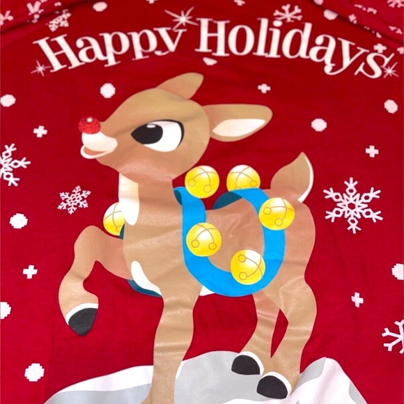 Rudolph Women’s Rudolph the Red-Nosed Reindeer Happy Holiday Sweatshirt - Picture 6 of 16